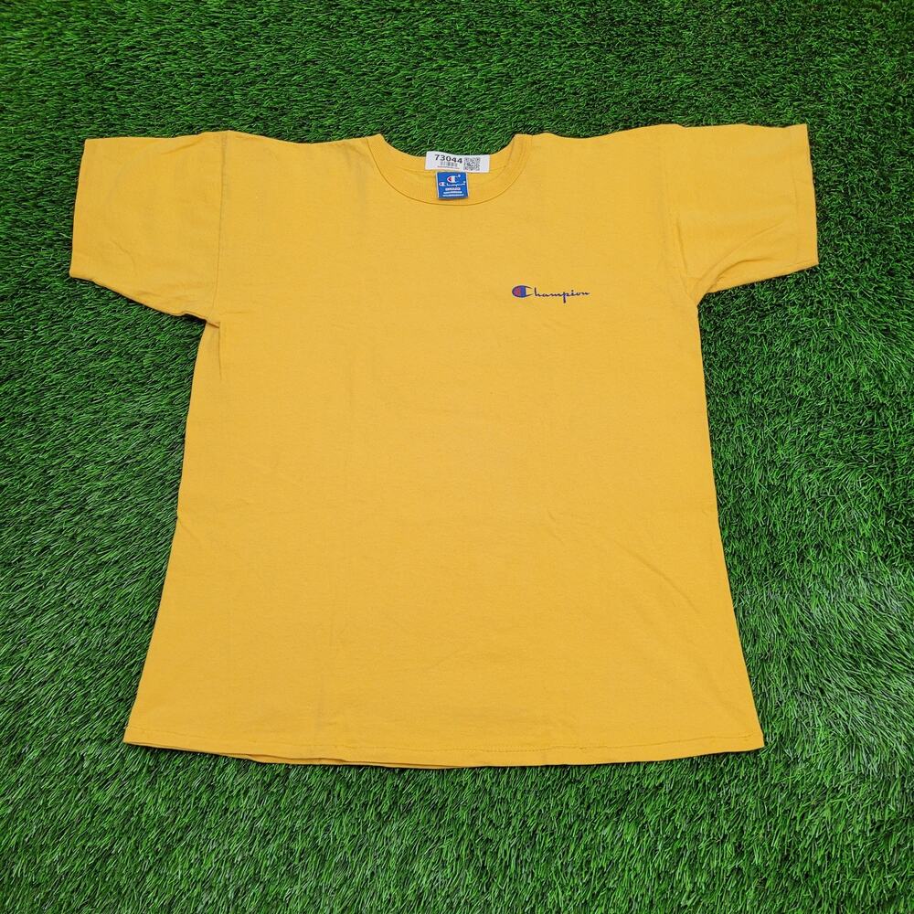 Vintage 90s Champion Shirt Womens XL 22x26 Yellow USA
